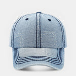 Patch Denim Washed Baseball Cap