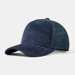 Mesh Corduroy Trucker Baseball Cap
