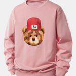 Los Angeles Bear Print Relax Fit Sweatshirt