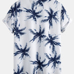 Palm Tree Print Button Up Shirt