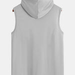 Athletic Mesh Kangaroo Pocket Hooded Tank