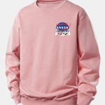Christmas Santa Claus Print Relax Fit Sweatshirt