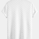 Checkerboard Stand Collar Shirt