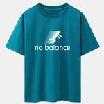No Balance Print Drop Shoulder Oversize T-Shirt