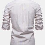 Cowboy Embroidery Cotton Plaid Stripe Shirt