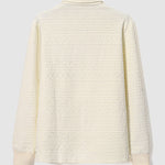 Men's Textured  Vintage Jacquard Lapel Sweatshirt