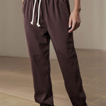 Straight Leg Linen Pants