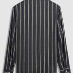 Men's Vintage Striped Buttoned Casual Long Sleeve Shirt
