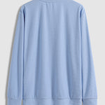Men's solid color pique texture basic casual sweatshirt