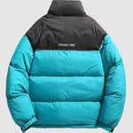 Men's Two-color stand collar zipper Ultralight Down Jacket