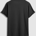 Men's 100% cotton basic round neck T-shirt three-piece set