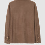 Men's solid color corduroy texture long sleeve + pants set