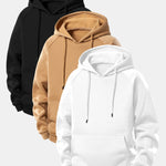 3 Pieces Basic Hoodies