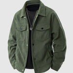 Men's corduroy versatile casual cargo jacket