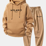 Milano Print Drawstring Hoodie & Milano Print Jogger Pants