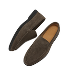 Premium Suede Loafers - Black Soles