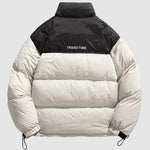 Men's Two-color stand collar zipper Ultralight Down Jacket