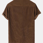 Men's Corduroy Short Sleeve Shirt