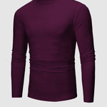 Unisex Solid Color Lightweight Fleece Skin-friendly Basic Pullover T-shirt
