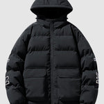 Men's textured cargo pocket Puffer Padded Jacket