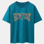 Camouflage New York Print Drop Shoulder Oversize T-Shirt