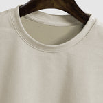 Men's Solid Color Suede Sleeveless Round Neck T-shirt