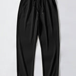 Long Sleeve Muscle Fit Ribbed Stand Collar Shirt & Straight Leg Ribbed Pants