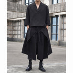 Loose Wide-leg Cropped Culottes