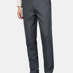 Warm Fleece-Lined Slim Fit Tapered Trousers