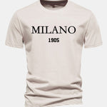 Regular Fit Milano Slogan Cotton T-Shirt