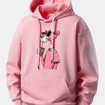 Pink Panther Print Relax Fit Hoodie