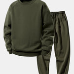 Basic Crew Neck Sweatshirt & Jogger Pants