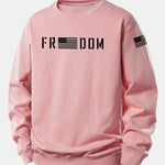 American Freedom Print Relax Fit Sweatshirt