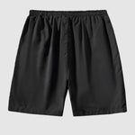 Men's printed striped casual short-sleeved shirt shorts set
