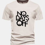 Regular Fit Slogan Print Cotton T-Shirt