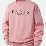 Paris Slogan Print Relax Fit Sweatshirt