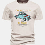 Regular Fit Classic Car Print Cotton T-Shirt