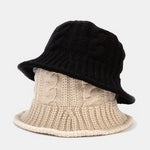 Hand-woven Winter Thick Bucket Hat