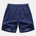 Flamingo Print Drawstring Swim Shorts