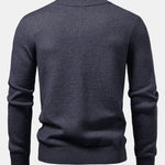 Heavyweight Stripe Mock Neck Knit Sweater