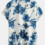 Ink Floral Print Button Up Shirt