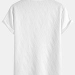 Diamond Jacquard Arc Hem T-Shirt