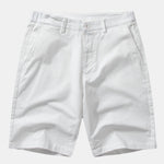 Stripe Geometric Jacquard Knitted Polo Shirt & Cotton Chino Shorts