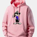Sunglasses Rabbit Print Relax Fit Hoodie