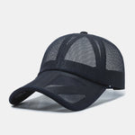Solid Color Hollow Mesh Baseball Cap