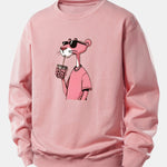 Pink Panther Print Relax Fit Sweatshirt
