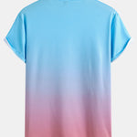 Regular Fit Palm Tree Gradient Print T-Shirt