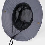 Summer Mesh Breathable Outdoor Mountaineering Big Brim Bucket Hat