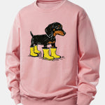 Boots Dachshund Print Relax Fit Sweatshirt