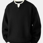2 In 1 Notched Collar Sweater